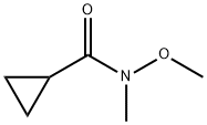 N-メトキシ-N-メチルシクロプロパンカルボキサミド 化学構造式