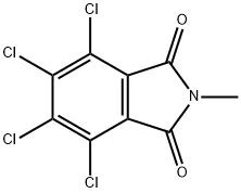 4,5,6,7-テトラクロロ-2-メチル-1H-イソインドール-1,3(2H)-ジオン 化学構造式