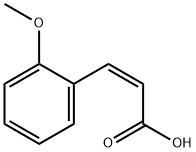 cis-2-メトキシけい皮酸 化学構造式