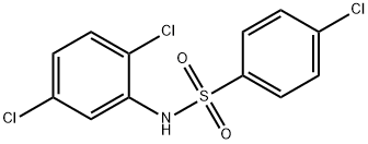 4-クロロ-N-(2,5-ジクロロフェニル)ベンゼンスルホンアミド 化学構造式