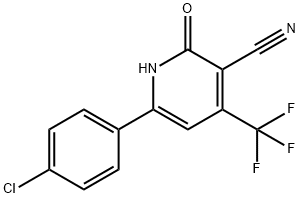 4'-CHLORO-3-HYDROXY-5-(TRIFLUOROMETHYL)-1,1-BIPHENYL-4-CARBONITRILE Structure