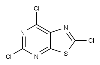 2,5,7-Trichlorothiazolo[5,4-d]pyrimidine Structure