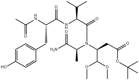 AC-TYR-VAL-ALA-ASP(OTBU)-ALDEHYDE-DIMETHYL ACETAL Structure