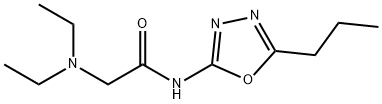 Acetamide, 2-(diethylamino)-N-(5-propyl-1,3,4-oxadiazol-2-yl)- Struktur