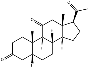 5β-Pregna-3,11,20-trione Structure