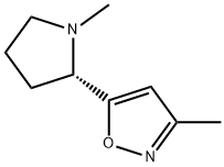 Isoxazole, 3-methyl-5-[(2S)-1-methyl-2-pyrrolidinyl]- (9CI), 147402-53-7, 结构式