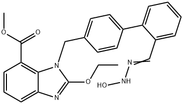 (Z)-Methyl 2-ethoxy-3-((2'-(N'-hydroxycarbaMiMidoyl)biphenyl-4-yl)Methyl)-3H-benzo[d] iMidazole-4-carboxylate Struktur