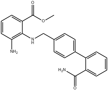 Methyl 3-aMino-2-((2'-carbaMoylbiphenyl-4-yl)MethylaMino)benzoate Structure