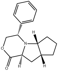 (2R,6R,8S,12S)-1-AZA-10-OXO-12-PHENYLTRICYCLO[6.4.01,8.02,6]DODECAN-9-ONE Struktur