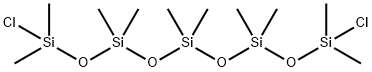Decamethyl 1,9 dichloropentasiloxane Struktur