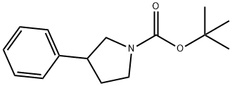 1-BOC-3-PHENYL-PYRROLIDINE
 Struktur