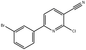 6-(3-Bromophenyl)-2-chloronicotinonitrile Structure