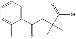 2,2-DIMETHYL-4-(2-METHYLPHENYL)-4-OXOBUTYRIC ACID Structure