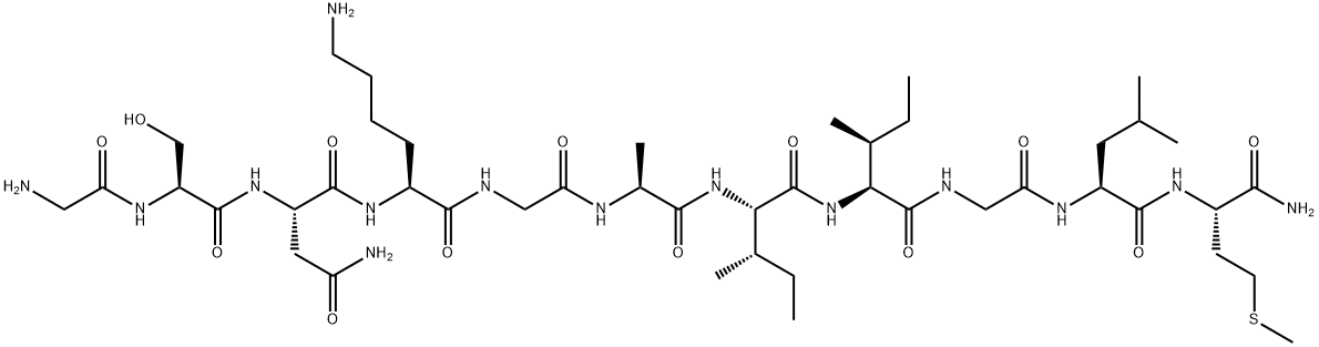 アミロイドΒ-タンパク (25-35) アミド 化学構造式