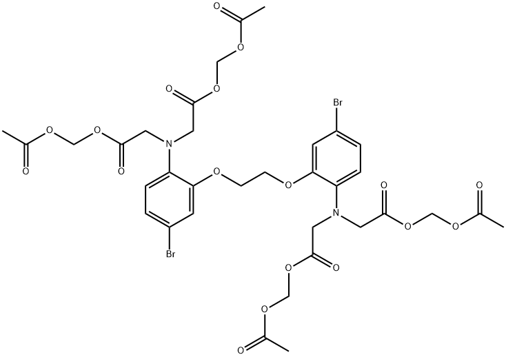 5,5′-ジブロモBAPTA-AM 化学構造式