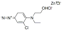 4-DIAZO-N-ETHYL-N-(2-HYDROXYETHYL)ANILINE CHLORIDE ZINC CHLORIDE Struktur