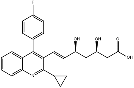 匹伐他汀 结构式