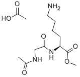 N-ACETYL-GLY-LYS METHYL ESTER ACETATE SALT Structure