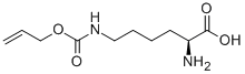 (S)-6-烯丙氧基羰基氨基-2-氨基己酸盐酸盐, 147529-99-5, 结构式