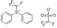 Diphenyl(trifluoromethyl)sulfonium trifluoromethanesulfonate Structure