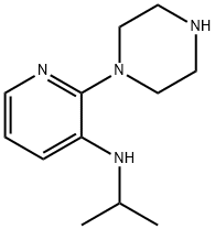 Ｎイソプロピル［２（ピペラジン１イル）３ピリジル］アミン 化学構造式