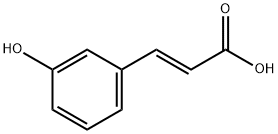 trans-m-クマル酸 化学構造式