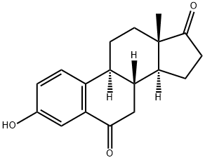 3-ヒドロキシ-19-ノルアンドロスタ-1,3,5(10)-トリエン-6,17-ジオン 化学構造式