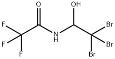 2,2,2-トリフルオロ-N-(2,2,2-トリブロモ-1-ヒドロキシエチル)アセトアミド 化学構造式