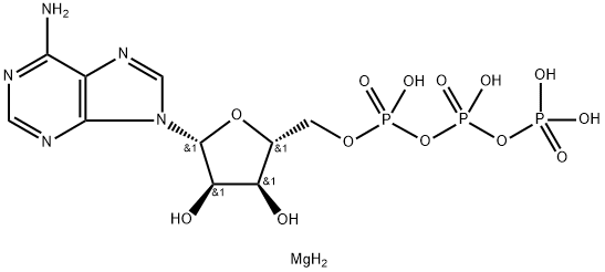 Adenosine 5'-(tetrahydrogen triphosphate) magnesium salt Structure