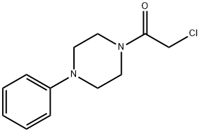 2-CHLORO-1-(4-PHENYLPIPERAZINO)ETHAN-1-ONE Structure
