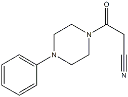 3-OXO-3-(4-PHENYL-PIPERAZIN-1-YL)-PROPIONITRILE Struktur