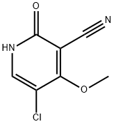 5-CHLORO-1,2-DIHYDRO-4-METHOXY-2-OXO-3-PYRIDINECARBONITRILE Struktur