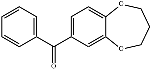 3,4-DIHYDRO-2H-1,5-BENZODIOXEPIN-7-YL(PHENYL)METHANONE 化学構造式