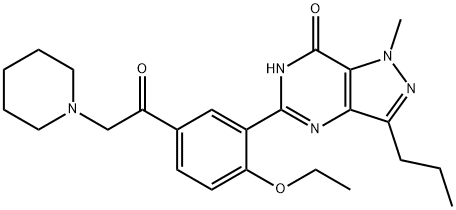 苯噻啶红地那非 结构式