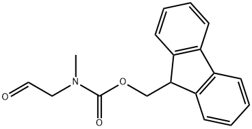(9H-Fluoren-9-yl)methyl methyl(2-oxoethyl)carbamate Struktur