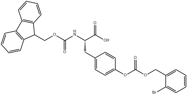 FMOC-TYR(2-BR-Z)-OH 化学構造式