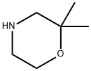 2,2-dimethylmorpholine Struktur
