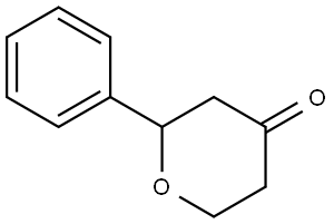 四氢-2-苯基-4H-吡喃-4-酮, 147688-62-8, 结构式