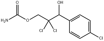 Carbamic acid 2,2-dichloro-3-(p-chlorophenyl)-3-hydroxypropyl ester Structure