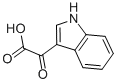 2-(1H-インドール-3-イル)グリオキシル酸 化学構造式