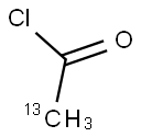 乙酰氯-2-13C, 14770-40-2, 结构式