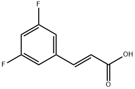 trans-3,5-ジフルオロけい皮酸 化学構造式