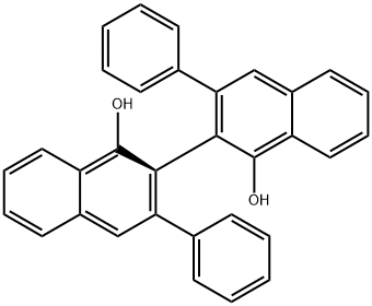 2R)-(+)-3,3'-二苯基-[2,2'-联二萘]-1,1'-二醇,147702-13-4,结构式