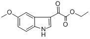 2-(5-メトキシ-1H-インドール-3-イル)-2-オキソ酢酸エチル 化学構造式