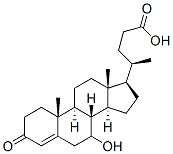 3-oxo-7-hydroxychol-4-enoic acid Structure