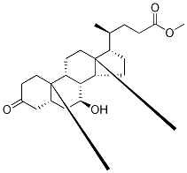 3-Oxo-7α-hydroxy-5β-cholan-24-oic acid methyl ester, 14773-00-3, 结构式