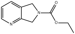 5,7-二氢-6H-吡咯并[3,4-B]吡啶-6-羧酸乙酯, 147740-01-0, 结构式