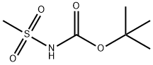 Carbamic acid, (methylsulfonyl)-, 1,1-dimethylethyl ester (9CI) Struktur