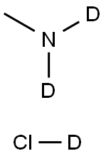 メチルアミン-D2重塩酸塩(重水素化率98%以上) 化学構造式