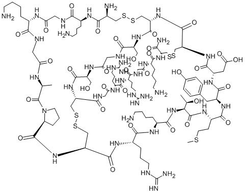 Ω-コノトキシン MVIIC (P/Q-タイプブロッカー) 化学構造式